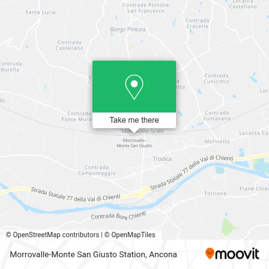 Morrovalle-Monte San Giusto Station map