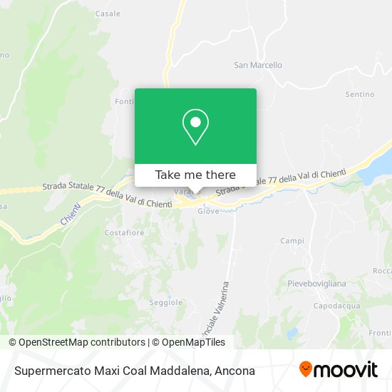 Supermercato Maxi Coal Maddalena map