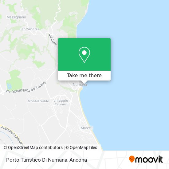 Porto Turistico Di Numana map