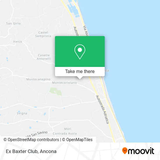 Ex Baxter Club map