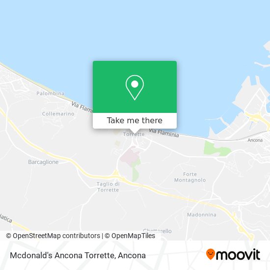 Mcdonald's Ancona Torrette map