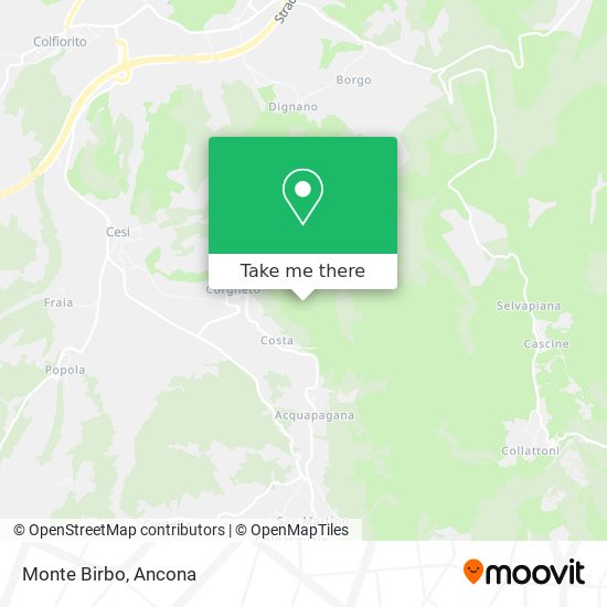 Monte Birbo map