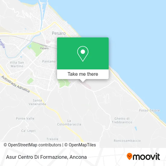 Asur Centro Di Formazione map
