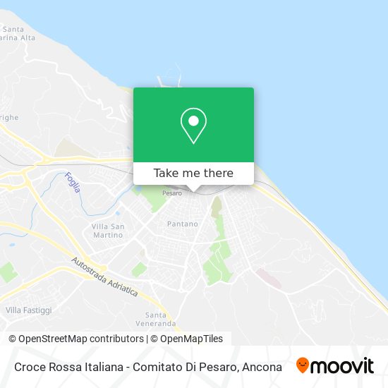 Croce Rossa Italiana - Comitato Di Pesaro map