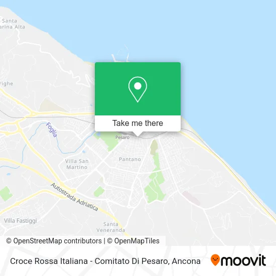 Croce Rossa Italiana - Comitato Di Pesaro map