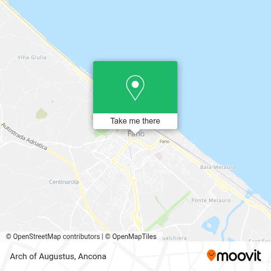 Arch of Augustus map