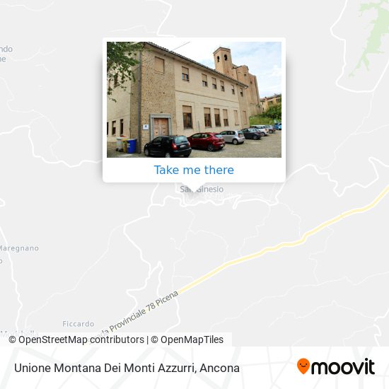 Unione Montana Dei Monti Azzurri map