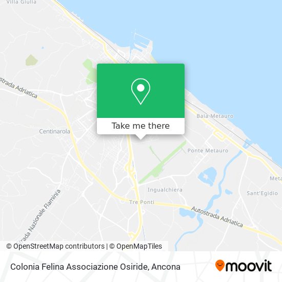 Colonia Felina Associazione Osiride map