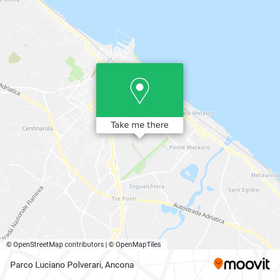 Parco Luciano Polverari map