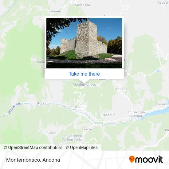 Montemonaco map
