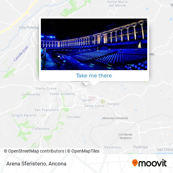 Arena Sferisterio map