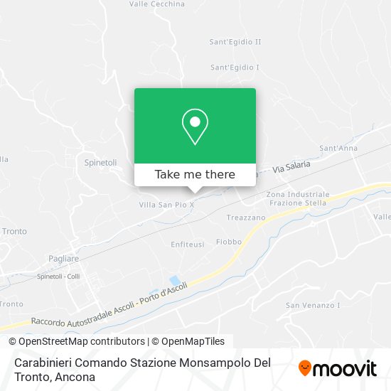 Carabinieri Comando Stazione Monsampolo Del Tronto map