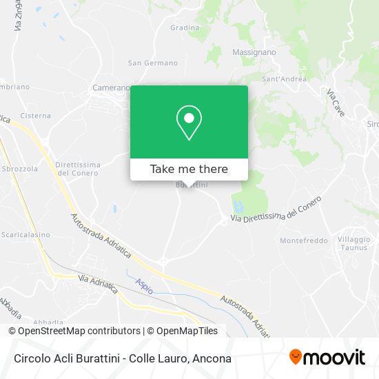 Circolo Acli Burattini - Colle Lauro map