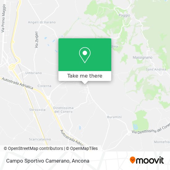 Campo Sportivo Camerano map