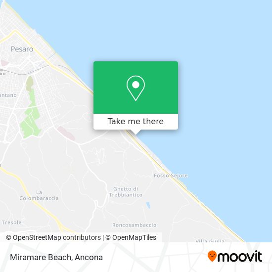 Miramare Beach map