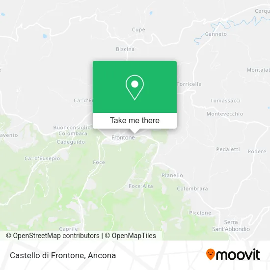 Castello di Frontone map