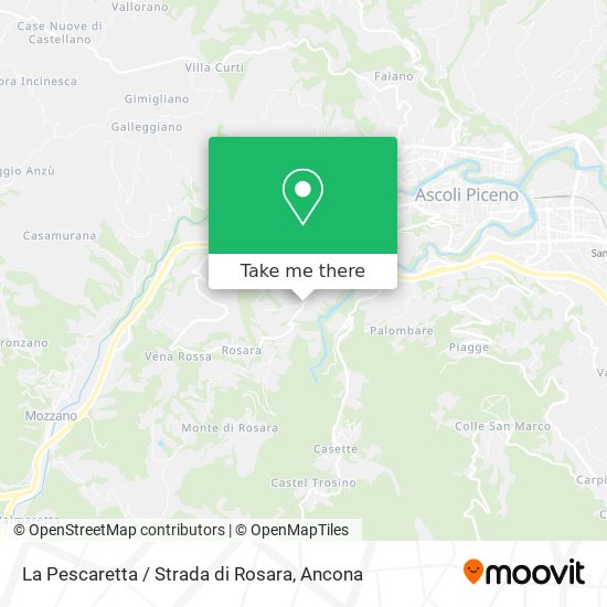 La Pescaretta / Strada di Rosara map
