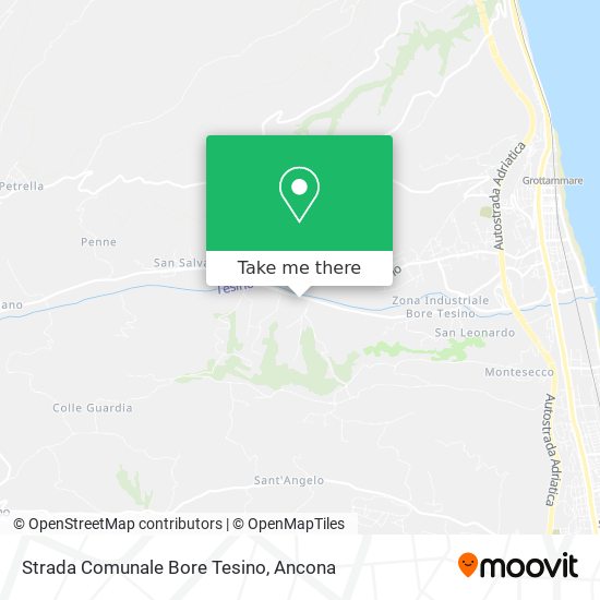 Strada Comunale Bore Tesino map