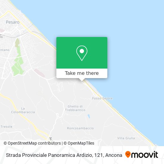 Strada Provinciale Panoramica Ardizio, 121 map