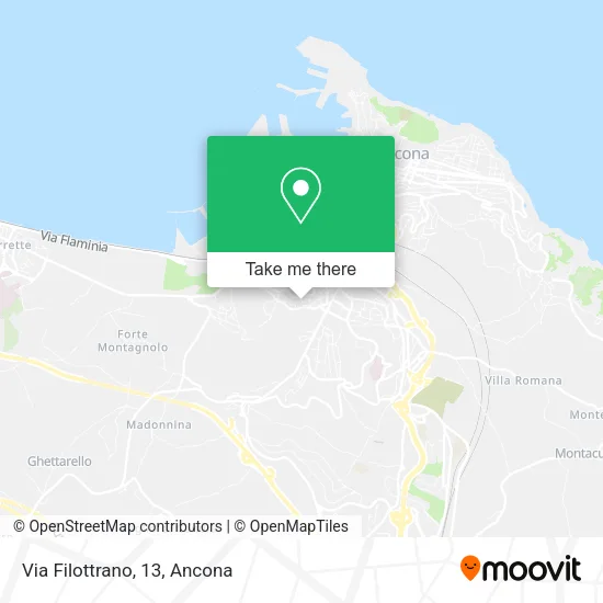 Via Filottrano, 13 map