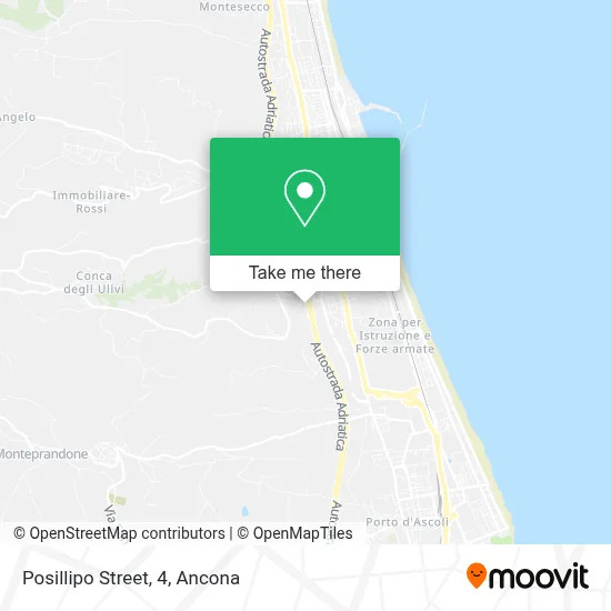 Posillipo Street, 4 map