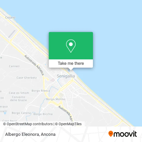 Albergo Eleonora map