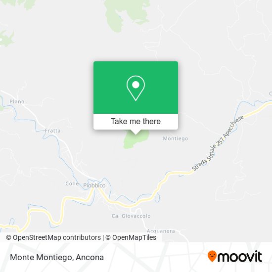 Monte Montiego map