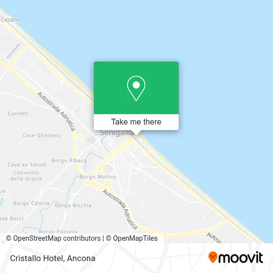 Cristallo Hotel map