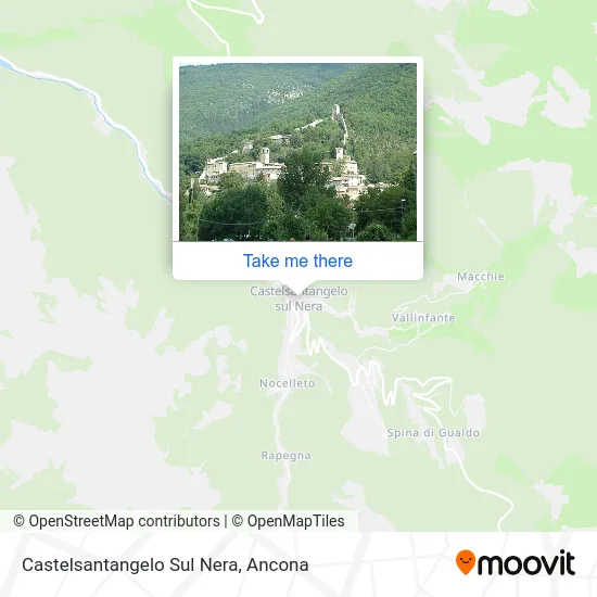 Castelsantangelo Sul Nera map