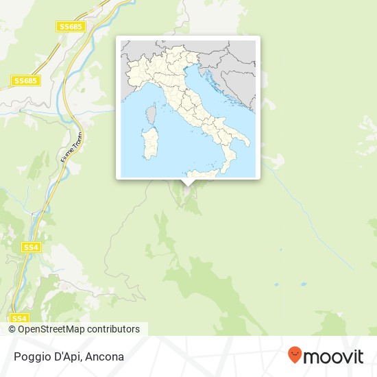 Poggio D'Api map