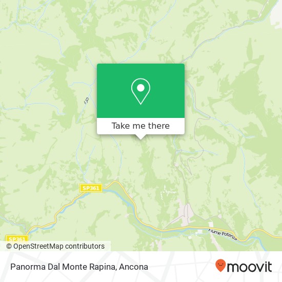 Panorma Dal Monte Rapina map