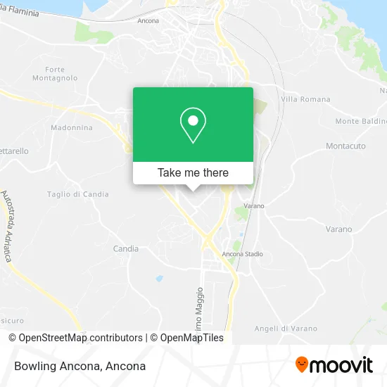 Bowling Ancona map
