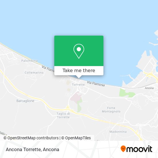 Ancona Torrette map