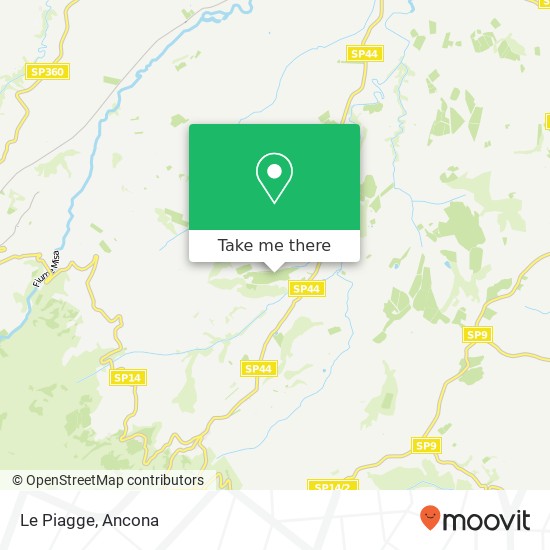 Le Piagge map