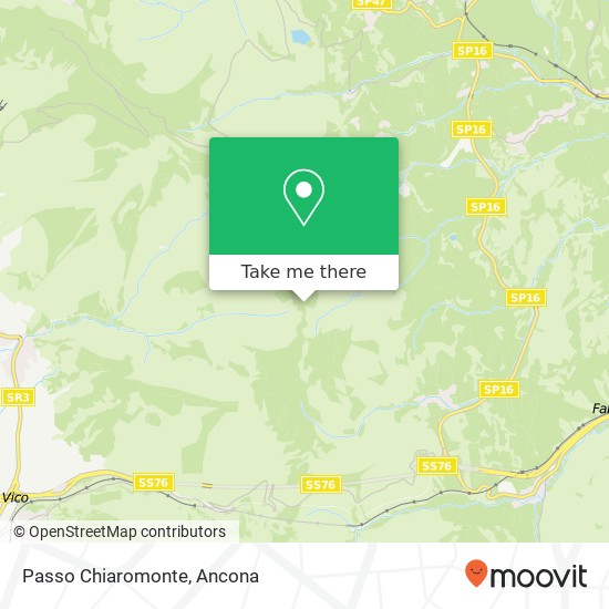 Passo Chiaromonte map