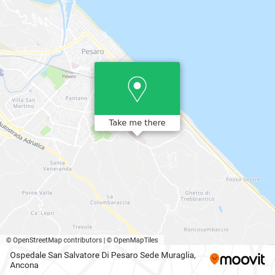 Ospedale San Salvatore Di Pesaro Sede Muraglia map