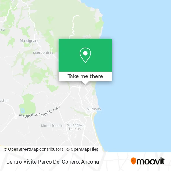 Centro Visite Parco Del Conero map