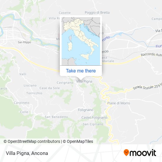 Villa Pigna map