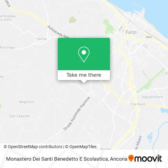 Monastero Dei Santi Benedetto E Scolastica map