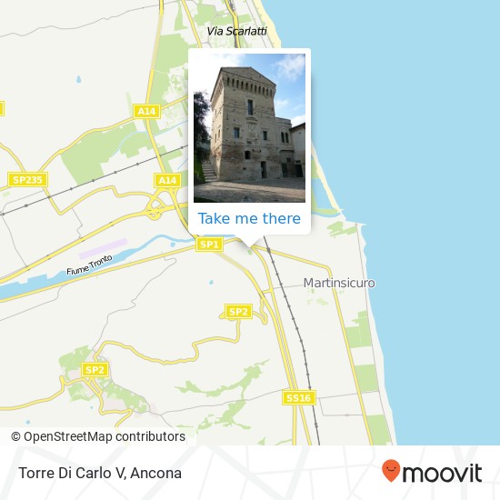 Torre Di Carlo V map