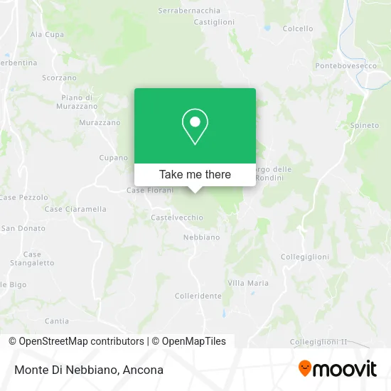 Monte Di Nebbiano map