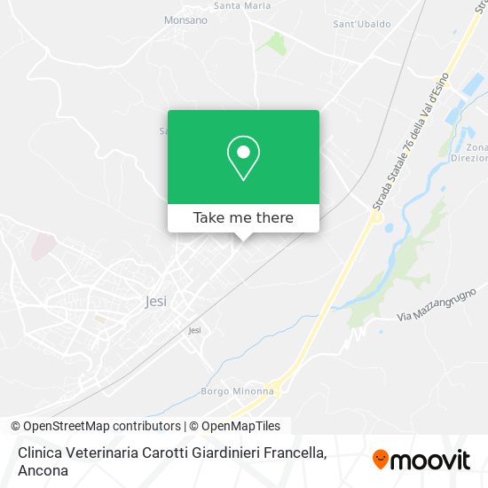 Clinica Veterinaria Carotti Giardinieri Francella map