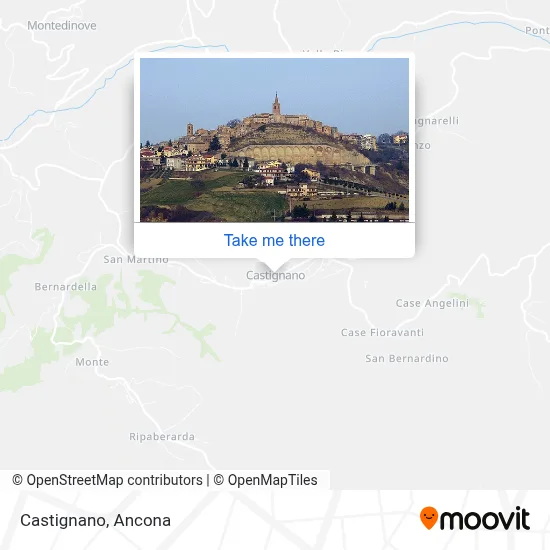 Castignano map