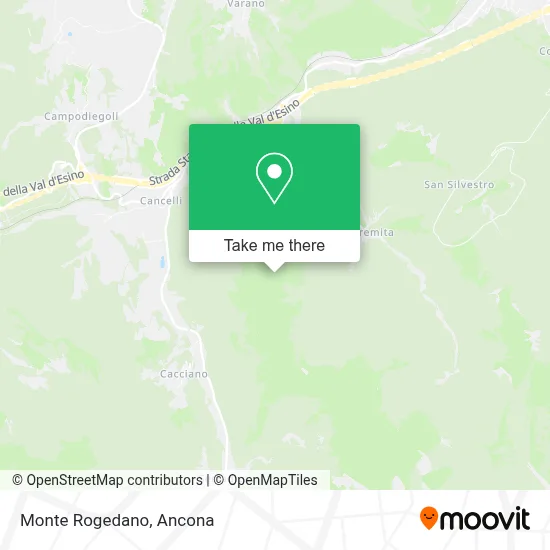 Monte Rogedano map