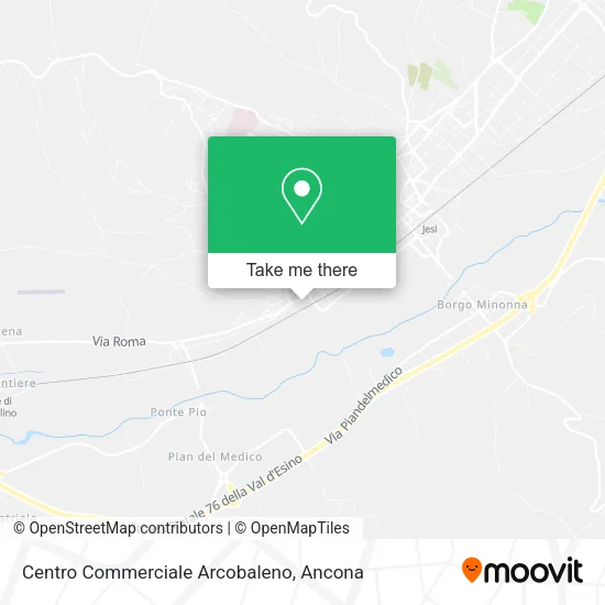 Centro Commerciale Arcobaleno map