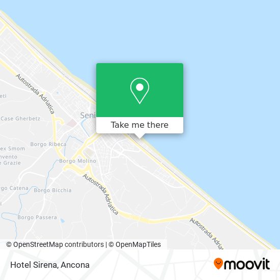 Hotel Sirena map