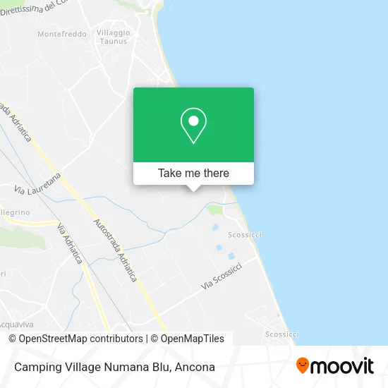Camping Village Numana Blu map