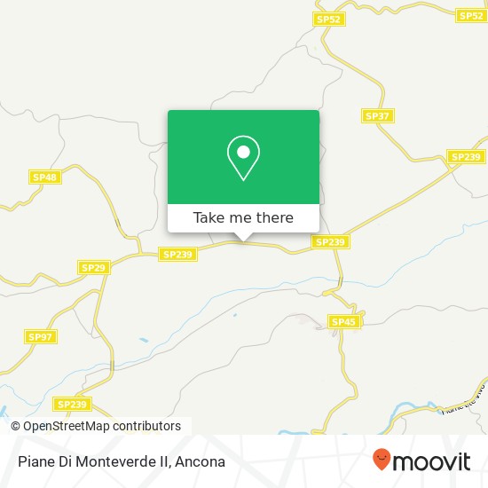 Piane Di Monteverde II map