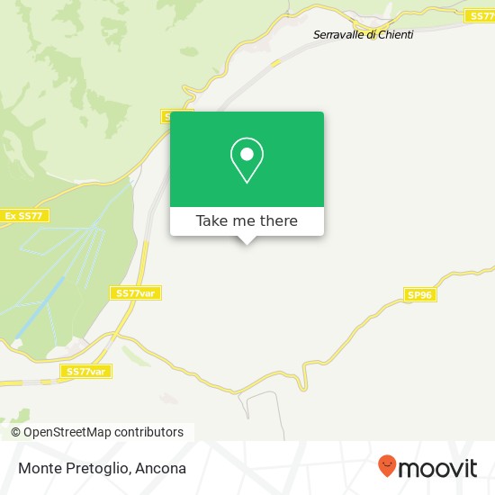 Monte Pretoglio map