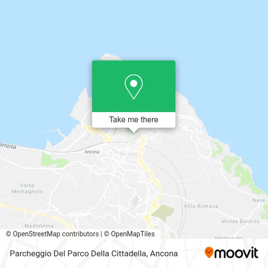 Cittadella Park Parking map